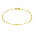 18K Gold O Chain Bracelet Anklet Necklace