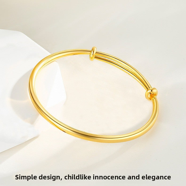 Women's 18K Gold Push-Pull Bracelet