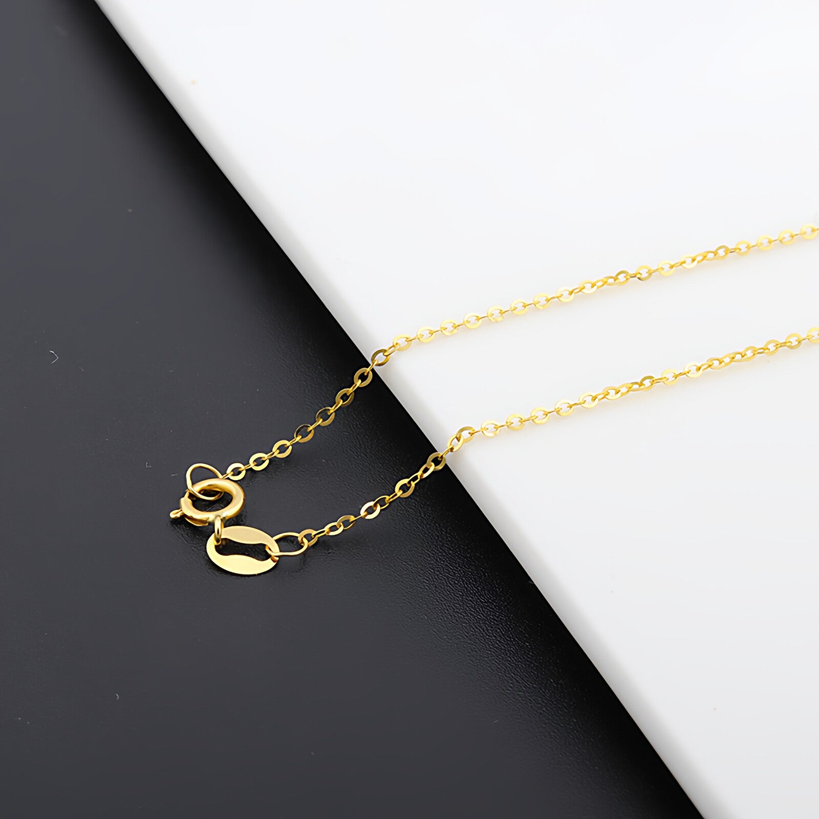 18K Gold O Chain Bracelet Anklet Necklace