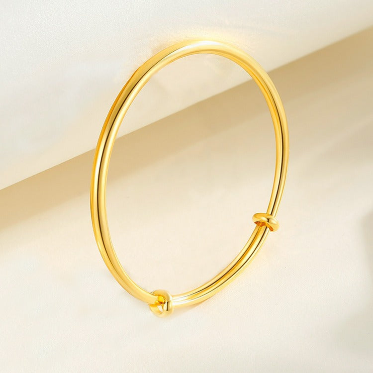 Women's 18K Gold Push-Pull Bracelet