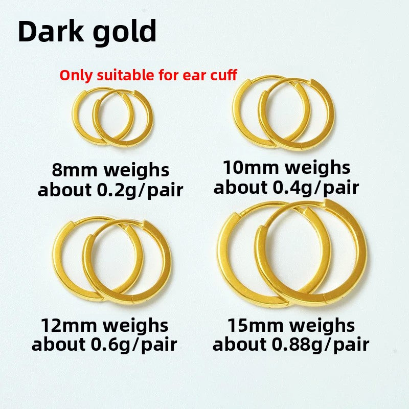 18K Gold Hoop Earrings