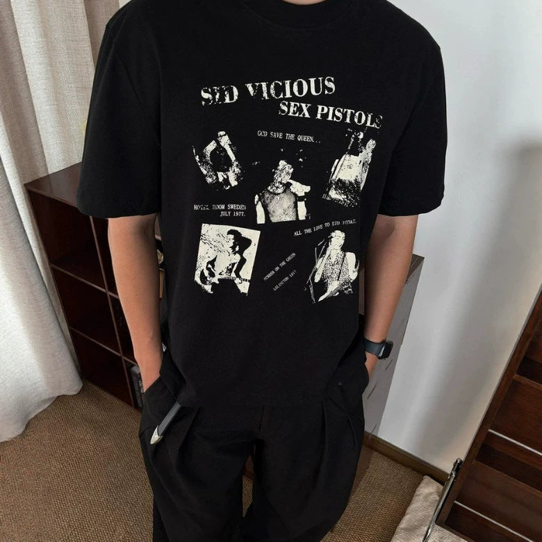 Heavyweight Cotton T-Shirt with Print