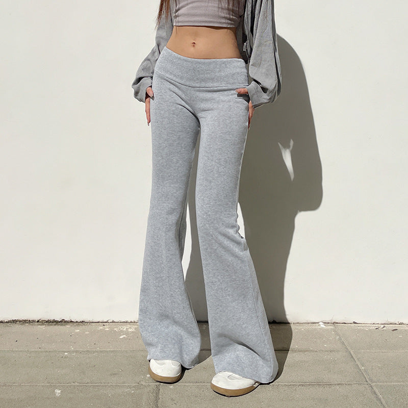 Womens Flared Casual Pants