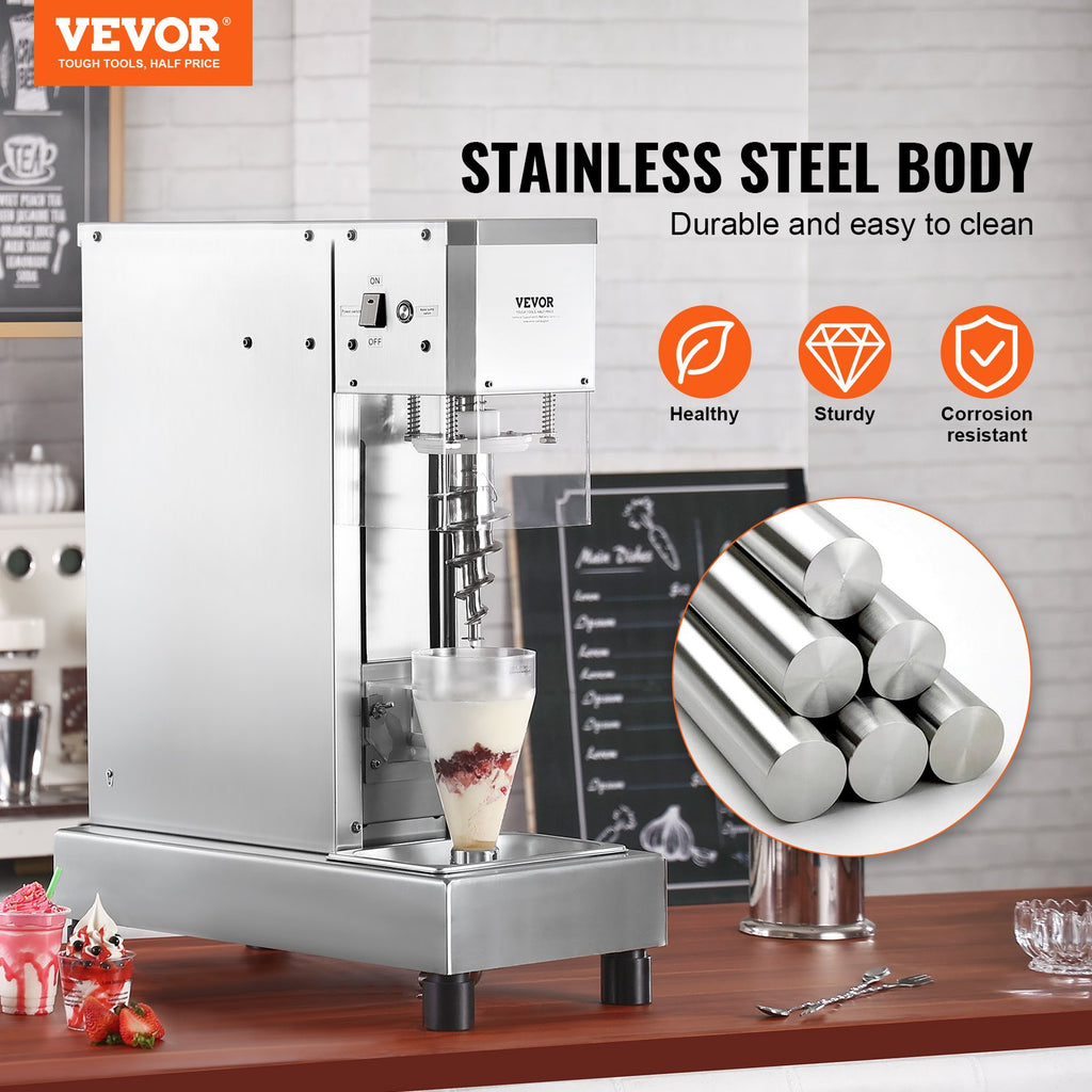 Ice Cream Blender 750W  Ice Cream Mixer Stir Machine 304 Stainless Steel