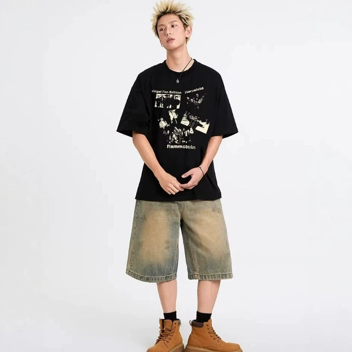Heavyweight Cotton T-Shirt with Print
