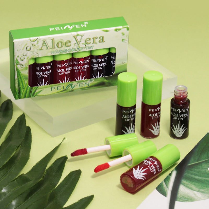 Penifen Aloe Vera Lip Gloss Moisturizing Lipstick Set